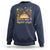 Little Miss Mardi Gras Afro Messy Bun Girls Sweatshirt