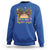 Little Miss Mardi Gras Afro Messy Bun Girls Sweatshirt