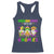 Carnival Mardi Gras Racerback Tank Top Leopard Gnomes New Orleans Trip