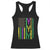 Funny Mardi Gras Crawfish Racerback Tank Top Whos Your Crawdaddy USA American Flag Carnival