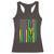 Funny Mardi Gras Crawfish Racerback Tank Top Whos Your Crawdaddy USA American Flag Carnival