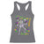 Funny Mardi Gras Racerback Tank Top Let The Shenanigans Begin Juggling Skeleton