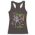 Funny Mardi Gras Racerback Tank Top Let The Shenanigans Begin Juggling Skeleton