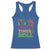 Mardi Gras Racerback Tank Top Let The Good Times Roll Glitter Print