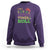 Mardi Gras Sweatshirt Let The Good Times Roll Glitter Print