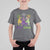 Mardi Gras Dinosaur T Shirt For Kid T-Rex Dino Mardi Grawr Firework