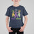 Mardi Gras Dinosaur T Shirt For Kid T-Rex Dino Mardi Grawr Firework