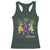 Mardi Gras Dinosaur Racerback Tank Top Dino Mardi Grawr Firework