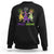 Mardi Gras Dinosaur Sweatshirt T-Rex Dino Mardi Grawr Firework