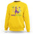 Mardi Gras Dinosaur Sweatshirt T-Rex Dino Mardi Grawr Firework