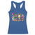 Mardi Gras Drinking Party Racerback Tank Top Fat Tuesday Wine Beads Carnival