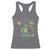 Funny Mardi Gras Racerback Tank Top Glitter Print We Don't Hide The Crazy We Parade It