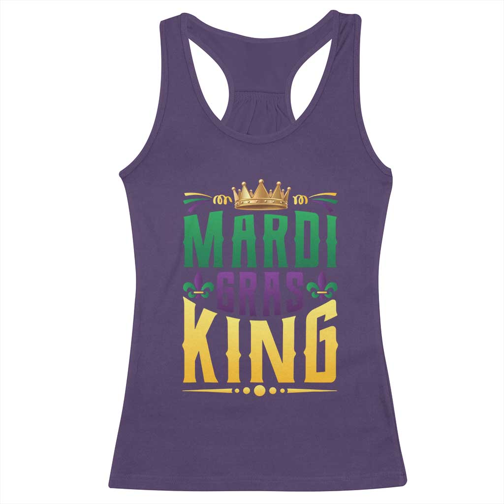 Mardi Gras King Racerback Tank Top Funny Men Carnival Costume Gift