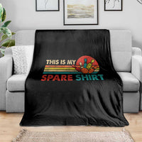 This Is My Spare Bowling Throw Blanket Bowler Funny Team
