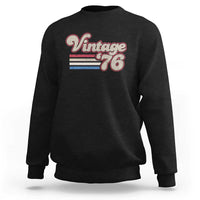 Vintage 50th Birthday Sweatshirt Retro 1976 50 Year Old Stripes