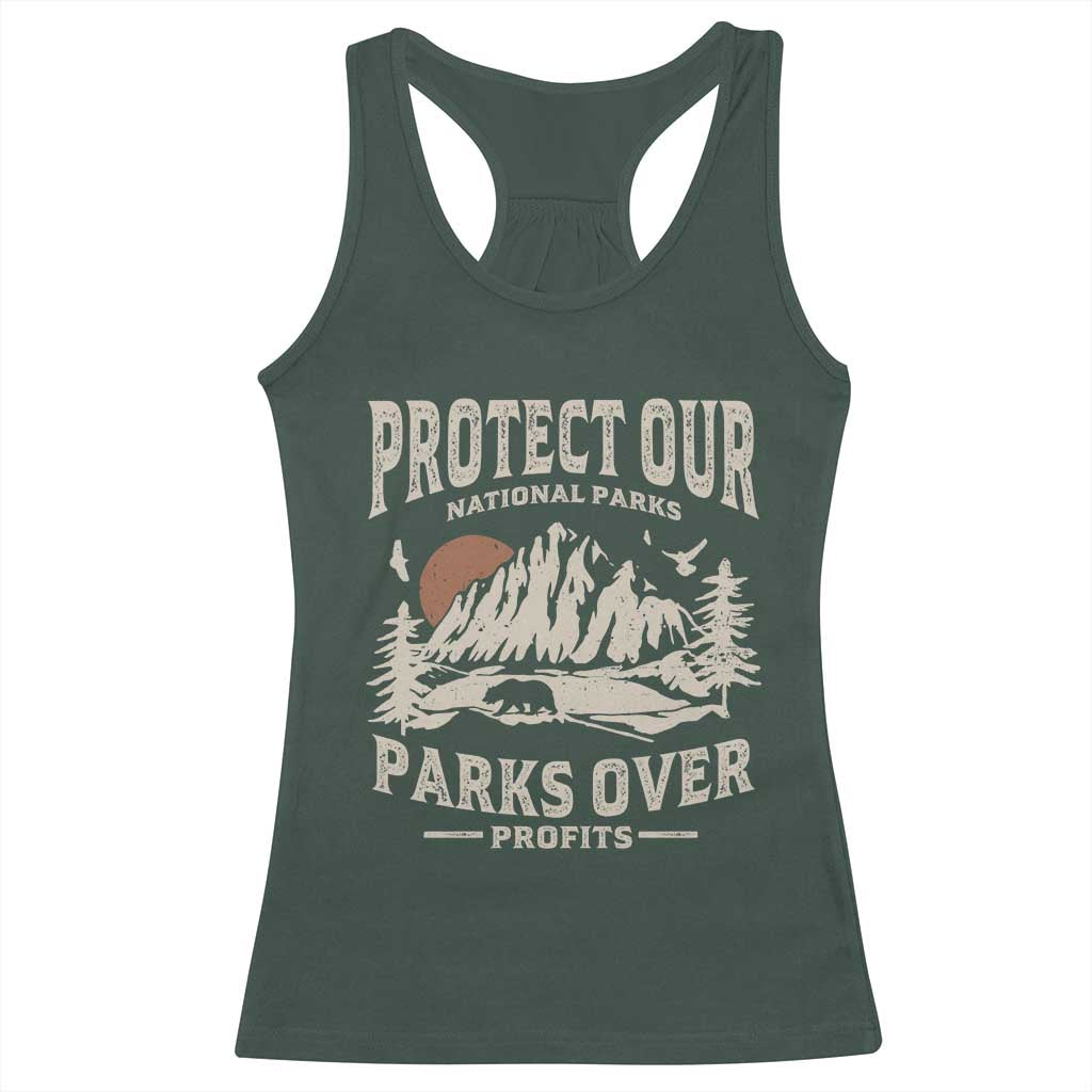 Protect Our National Parks Racerback Tank Top Camping Hiking