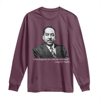 Langston Hughes Long Sleeve Shirt A Dream Deferred Juneteenth Black History Civil Right