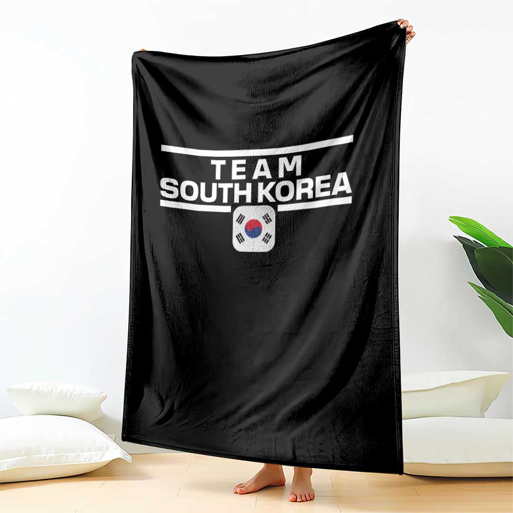 Team South Korea Korean Flag Throw Blanket