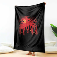 Rake Creepypasta Throw Blanket Creepy Cryptid Series Horror Goth Alt Alternative Art - Wonder Print Shop