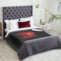 Rake Creepypasta Throw Blanket Creepy Cryptid Series Horror Goth Alt Alternative Art - Wonder Print Shop