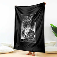 Baba Yaga House Tarot Card Throw Blanket Botanical Slavic Folklore Pagan Witchy - Wonder Print Shop