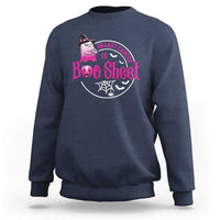 Breast Cancer Is Boo Sheet Sweatshirt October Ghost Pink Ribbon - Wonder Print Shop