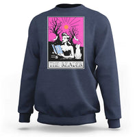 The Reader Tarot Sweatshirt Witch Reading Book Club Occult Cat Mom - Wonder Print Shop
