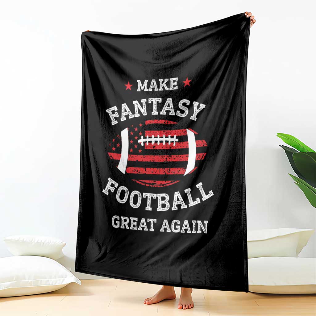 Funny Make Fantasy Football Great Again Throw Blanket - Wonder Print Shop