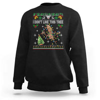 Marcus The Worm Christmas Meme Sweatshirt I Dont Like This Tree Brainrot Funny Ugly Xmas - Wonder Print Shop