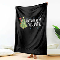 Christmas Marcus The Worm Throw Blanket Dont Honk At Me Im Sensitive Funny Brainrot Meme - Wonder Print Shop