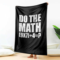 Do The Math 67 Meme Throw Blanket Funny Six Seven Meme Brainrot Math Teacher - Wonder Print Shop