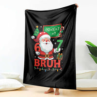 67 Teacher Christmas Throw Blanket Santa Six Seven Meme Math Equation Bruh - Wonder Print Shop