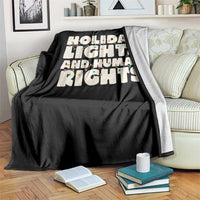 Holiday Lights Human Rights Christmas Throw Blanket - Wonder Print Shop