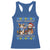 Cat Merry Christmas Happy Hanukkah Racerback Tank Top Jewish Christian Ugly Hanukkah