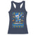 Happy Chrismukkah Merry Christmas Hanukkah Racerback Tank Top Dabbing Santa Ugly Chanukah Jewish