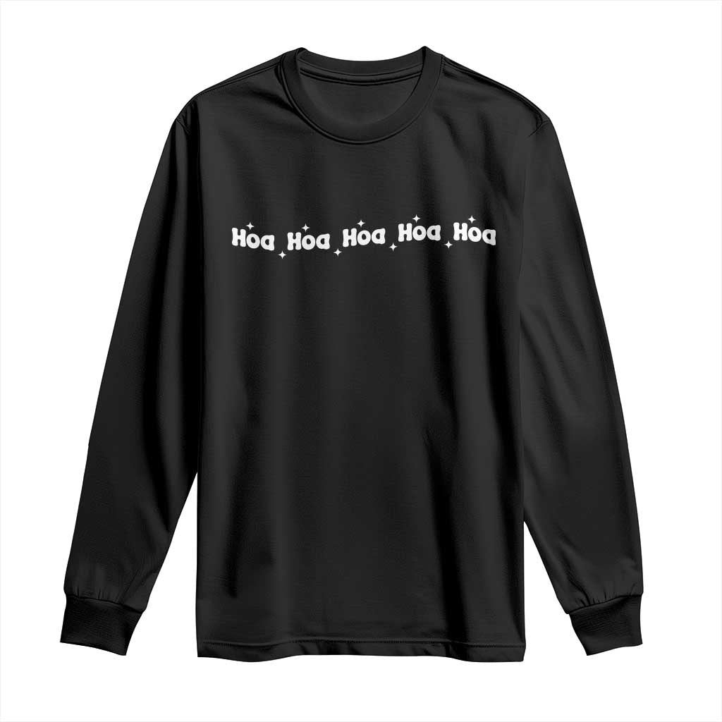 Hoa Hoa Hoa Long Sleeve Shirt Funny Book Lover - Wonder Print Shop