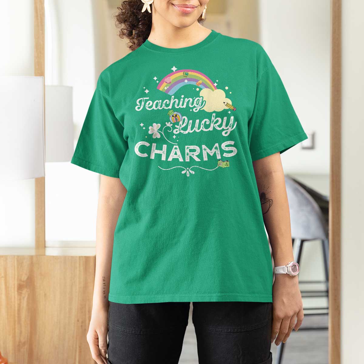 Girls St. Patricks Day T Shirt For Women Little Miss Shenanigans