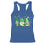 Nurse St Patricks Day Racerback Tank Top Lucky Shamrock Leopard Gnomes Irish Nurses