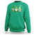 Nurse St Patricks Day Sweatshirt Lucky Shamrock Leopard Gnomes Irish Nurses