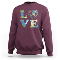 Earth Day Sweatshirt Heart Environmental Nature Recycling Lovers