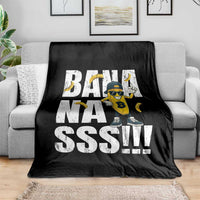 Banana Lovers Throw Blanket Funny Bananas Vintage Style