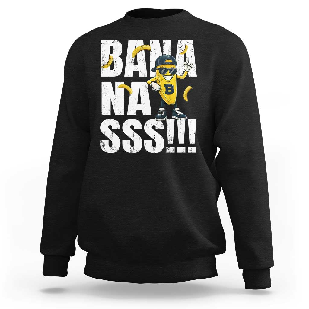 Banana Lovers Sweatshirt Funny Bananas Vintage Style