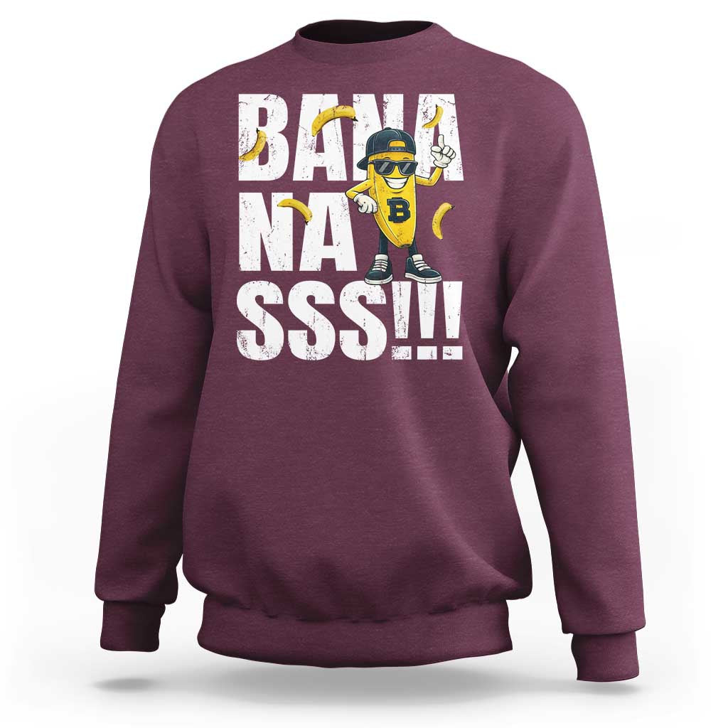 Banana Lovers Sweatshirt Funny Bananas Vintage Style