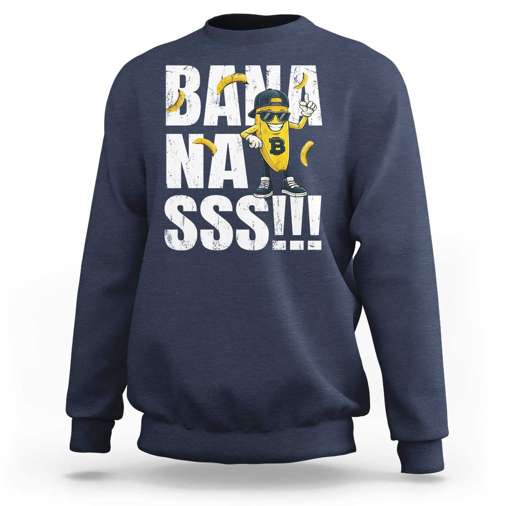 Banana Lovers Sweatshirt Funny Bananas Vintage Style