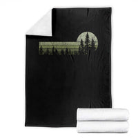 Trees Wildlife Nature Vintage Forest Throw Blanket - Wonder Print Shop