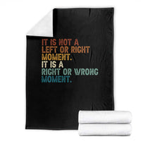 Retro Cory Booker Quotes Throw Blanket This is a Right or Wrong Moment Subtle FDT - Wonder Print Shop
