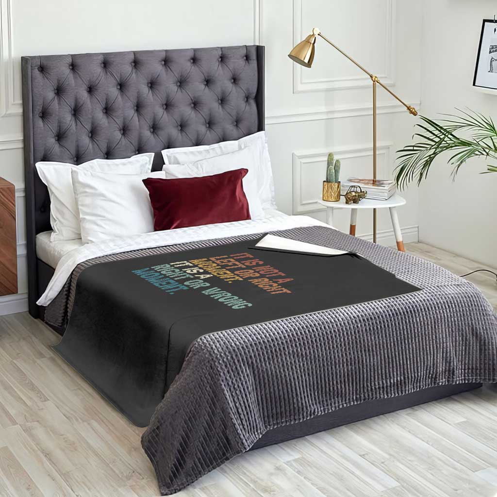 Retro Cory Booker Quotes Throw Blanket This is a Right or Wrong Moment Subtle FDT - Wonder Print Shop