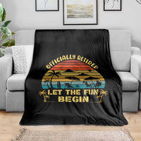 Retirement 2026 Throw Blanket Officially Retired Let The Fun Begin Retro