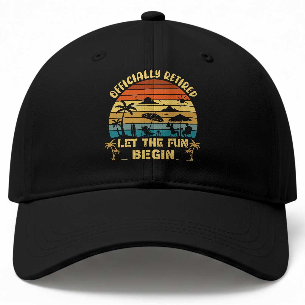 Retirement 2026 Baseball Cap Officially Retired Let The Fun Begin Retro