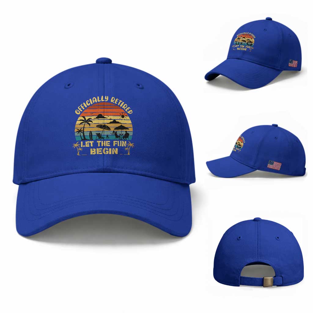 Retirement 2026 Baseball Cap Officially Retired Let The Fun Begin Retro